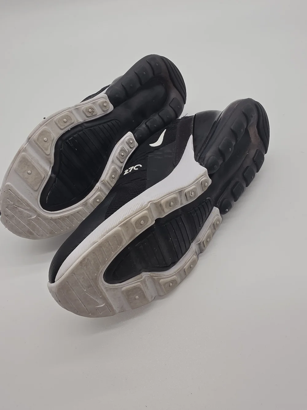 Nike Black and White Air Max 270 Athletic Sneakers